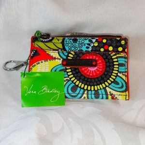 Vera bradley ID holder change purse key chain